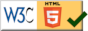 HTML5-validated by the W3C